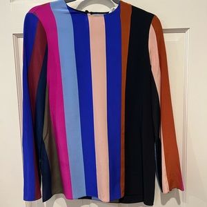 Diane Von Furstenberg 100% Silk blouse, Sz 0 Women’s